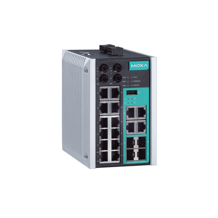 MOXA Mgd Gigabit Eth. Swtch 10/100Baset(X)Ports, Eds-518E-Mm-St-4Gtxsfp EDS-518E-MM-ST-4GTXSFP